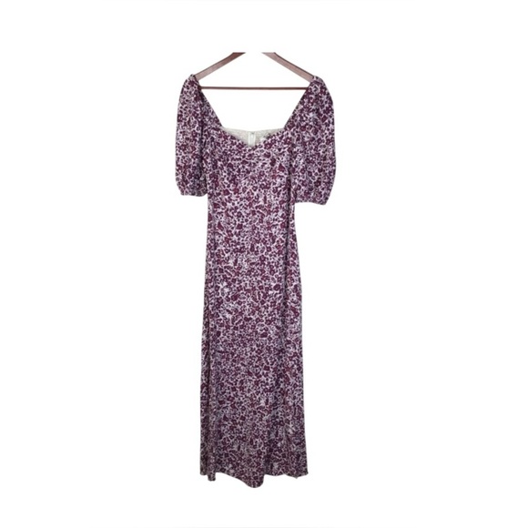 Madewell Dresses & Skirts - NWT Madewell Puff Sleeve Sweetheart Midi Dress in Floral Size 6.
